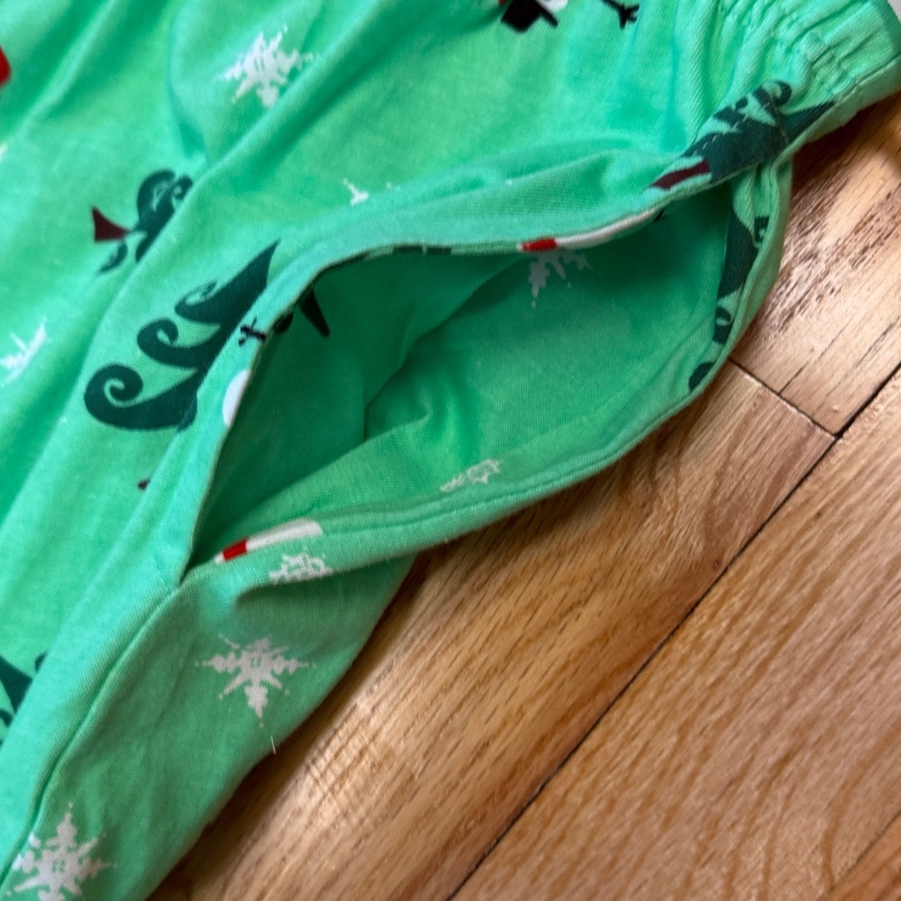 Pajamagram Mens Christmas Pajamas Set Green Top Snowman Pants XL NWT - Picture 8 of 10